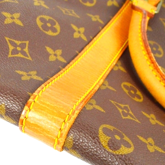 LOUIS VUITTON KEEPALL TRAVEL BAG BUNDLE! BANDOULIERE 60 BROWN MONOGRAM 🤎💛 - Picture 9 of 16